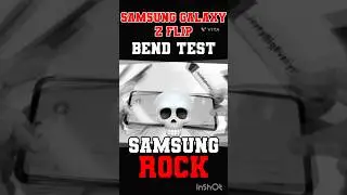 💥Samsung Galaxy Z Flip BEND TEST: UNBREAKABLE or NOT? 🤯 #SamsungGalaxyZFlip#BendTest #DurabilityTest