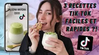 Je teste 3 RECETTES TIK TOK (faciles et rapides) ! 🍪