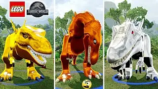 LEGO Jurassic World - DINOSSAUROS de OURO de BRONZE e de PRATA