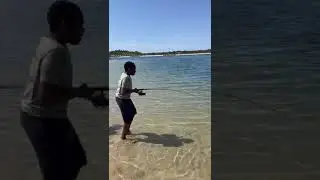 The best day Ever | He caught a fish | The excitement & cheers #shorts #fishing #coaching #joy #love