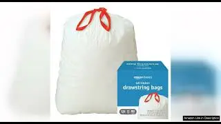 Amazon Basics Tall Kitchen Drawstring Trash Bags, 13 Gallon, 120 Count Review