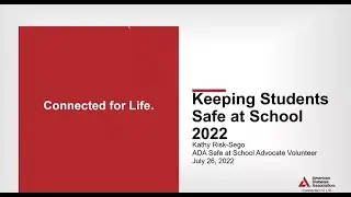 Keeping Students Safe at School 2022