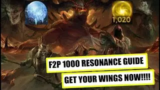 F2P 1000 Resonance Guide GET YOUR WINGS!!! | Diablo Immortal