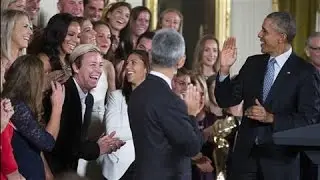 U.S. Women's Soccer Team Visits White House