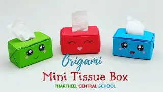 Mini Tissue Box | Origami Craft | THARTHEEL CENTRAL SCHOOL