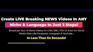 ai video news maker demo: generates hyper-realistic, professional faceless news videos