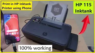 Print in HP Inktank Printers from Phone using OTG 🔥 | HP 115 Inktank printer | 100% working