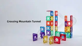 SHOPKIDS MNTL Magnetic Tiles | 100pcs STEM Marble Run Toy | Creative Building Race Track for Kids