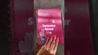 September spread 👛🎀 #journal #planner #sticker #hellokitty #journaling #hk #stationery