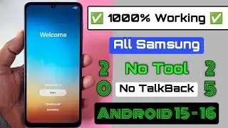 All Samsung FRP Bypass 2025(100% Safe) Android 15-16 Latest Trick💯% FRP Unlock Without Pc 2025