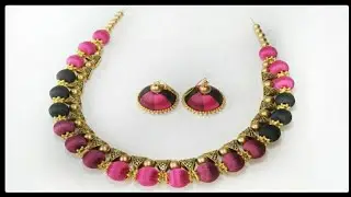 Antique bail necklace | Silk thread necklace | Silk thread bail necklace | @SuhithCreations