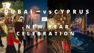 Cyprus New Year Fireworks 2025 🎆 | Dubai vs Cyprus Experience #dubai #cyprus #indianincyprus 