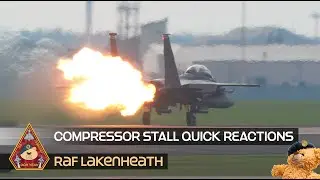 SUPER REACTIONS FROM F-15 FIGHTER PILOT! WHAT IS A COMPRESSOR STALL / SURGE &bull; USAF RAF LAKENHEATH