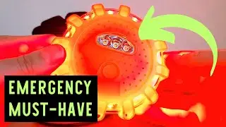EcoAngel USB LED Rechargeable Road Flares: Emergency Safety Travel Lights