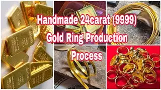 Handmade 24carat (9999) Gold Ring Production Process#Trieugold#thokim#nhantron24k#handmade#gold24k