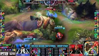 SK Telecom T1 vs TSM | MSI Group Stage Day 1 Mid Season Invitational 2015 | SKT vs TSM MSI 60FPS