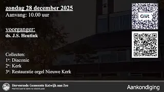 28/12/2025 10.00u ds. J.S. Heutink