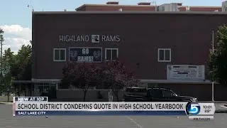 School Officials Apologize For 'Abhorrent' Quote In Highland High Yearbook