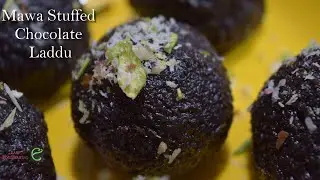 Dry Fruit Mawa Stuffed Chocolate Laddu | Chocolate Ladoo | Stuffed Chocolate Ladoo Recipe