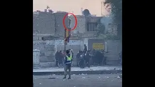 فيديو لحادثة ساحة الوثبة قبل مقتل الشاب وتعليقه على عمود #المربد