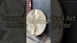 3D Luxury Leather Wall Art Home Decor for High-end Interior Design
