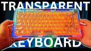 Unboxing a Transparent Mechanical Keyboard ⌨️ @kiiboom.official