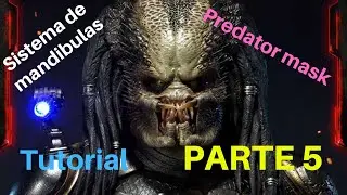 Mascara de depredador en latex + SISTEMA DE MANDIBULAS COMPLETO PASO A PASO [ PARTE 5 ]