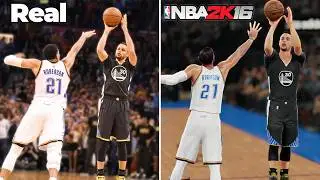 Recreating 1 Iconic Shot With Curry In Every NBA 2K