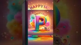 Happy holi special Alphabet art#holi #holispecial #happyholi #nameart