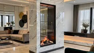 Faber e-MatriX Vertical 800-1600 ST | World-First See-Through Electric Fireplace