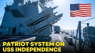 Patriot missile system installed on USS Independence