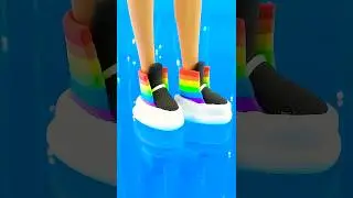 DIY Barbie Rainbow Boots