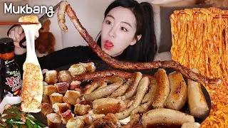 Пилотный завод ASMR с пирогами и пирогами с жареным сыром MUKBANG