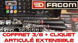 Facom : Coffret complet 3/8 + cliquet 3/8 articulé extensible 👉 L’INDISPENSABLE ! (Les explications)