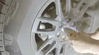 Cybertruck core wheel install and hub rust removal