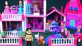 23 Minutes Satisfying ASMR Unboxing Barbie&rsquo;s Pink Bedroom with Canopy Bed, Doll Crib and Cozy Decor