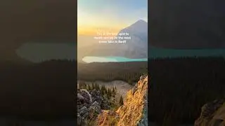 The best sunrise hike in Banff 💛🇨🇦 #lakelouise #banffnationalpark #canada #hike #travel #banff
