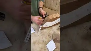 Full layout, cutting, carving, and finished handrail wreath, silent video! 2-1/2 min #woodworking