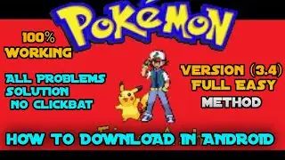 How To Download Pok&eacute;mon Fire Ash in Android | Version 3.4 | Full Method in Hindi | Pokez Gamer