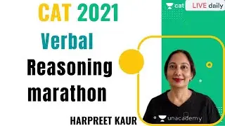 Verbal Reasoning Marathon I CAT 2021 I By Harpreet Kaur