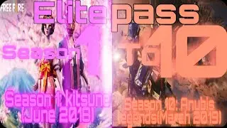 Season 1 to 10 all Elite pass of Free Fire.😍😍😍😍