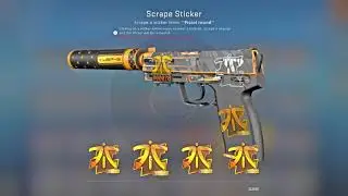 CS:GO Scraping Sticker | Fnatic (Holo) | Atlanta 2017