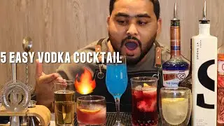 😱5 простых коктейлей с водкой🔥|romibartender| #коктейль #вирусноевидео #romibartender