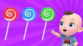 Sweet Colors Candy Song | Itsy bitsy spider Nursery Rhymes Playground Color Song | Baby & Kids Songs