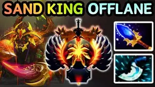 🔥 NEW PATCH 7.40 !!! SAND KING OFFLANE ONE BLINK, FIGHT OVER | DOTA 2 GAMEPLAY 🔥