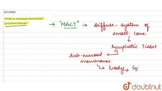 What is mucosal associated lymphoid tissue? | 12 | HUMAN HEALTH AND DISEASE | BIOLOGY | PRADEEP ...