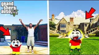 GTA 5 : Franklin & Shin Chan Buying The Rich Play Boy Mansion!!! ||GTA 5 in Telugu||#shinchantelugu