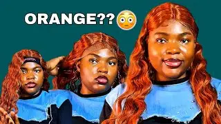 I Tried an ORANGE Wig for the First Time&hellip;I Was Scared😭🧡(DETAILED Wig INSTALL) ✨Somto Starr 