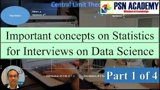 Important concepts on Statistics for Data Science interviews [Part 1 of 4] | PSN Academy