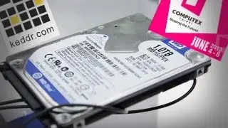 WesternDigital Самый Тонкий в Мире Жесткий Диск - WD10JPVX - Computex 2013 - Keddr.com